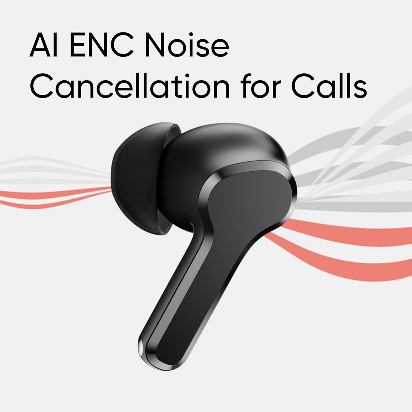 Pure Black Earbuds with Deep Bass, Quad Mic & 48H Playback - @Just Rs. 499/-