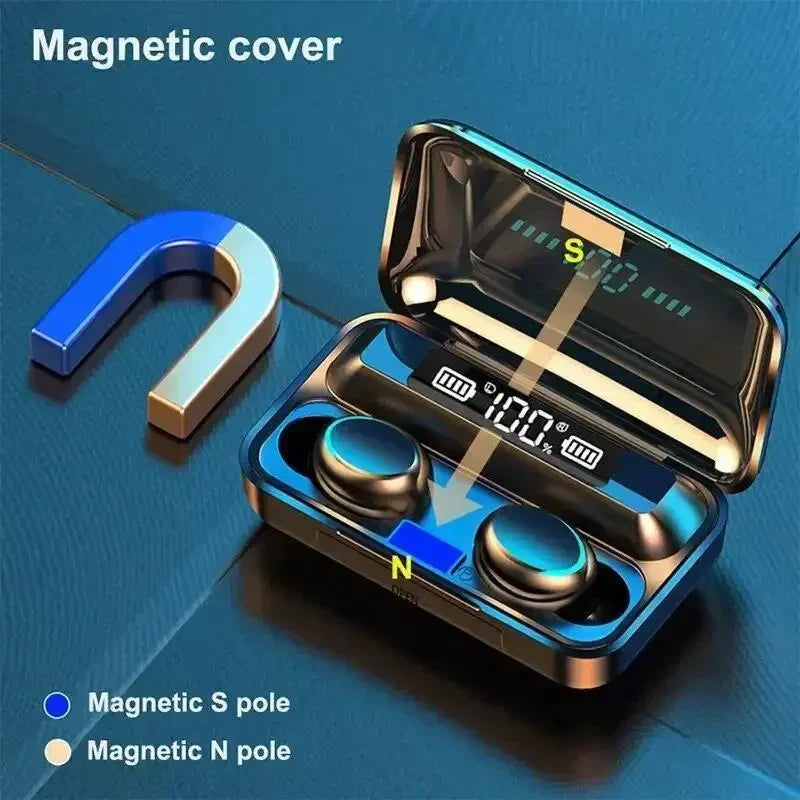 Wireless Bluetooth Cable Earbud M10 With Multifuncational Data Cable Set