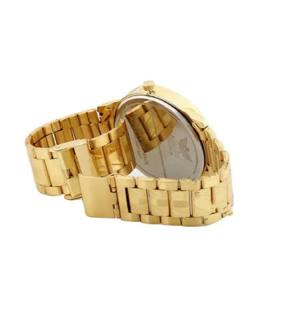Wireless Watch Earpods With Charging Inbuilt Powerbank With Free Golden Analog Watch
