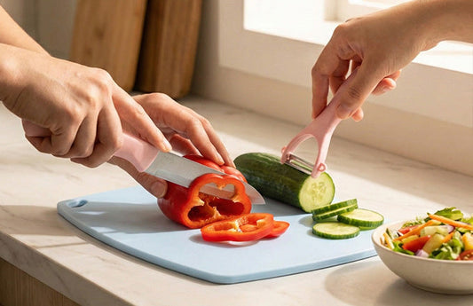 Chopping Board Set with Free Knife & Peeler