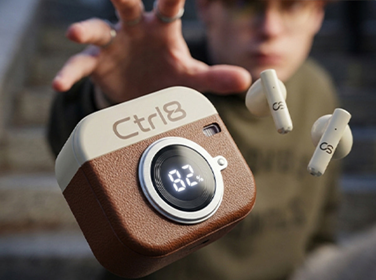 Ctrl8_Q86_Retro Camera Design Portable TWS Wireless Earbuds